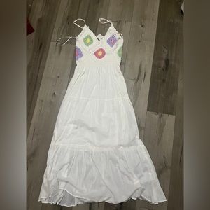 Stradivarius Crochet Maxi Dress
